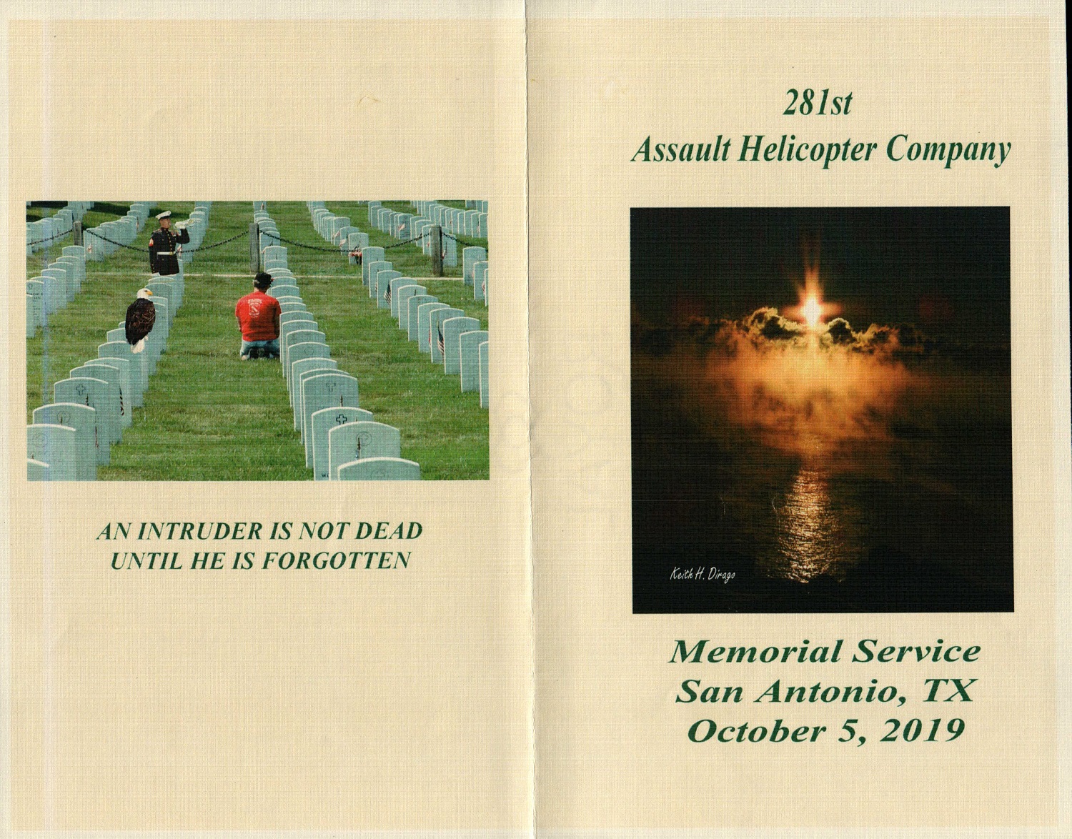program memorial service