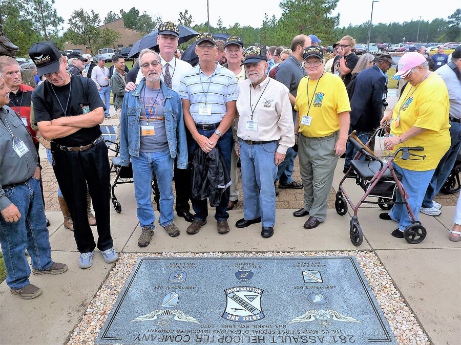 Walt at plaque dedication.