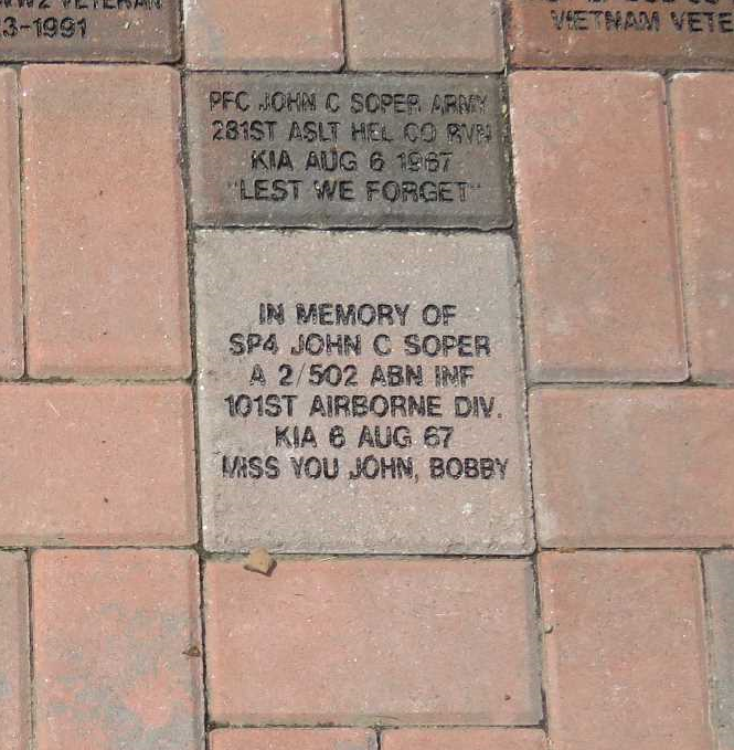 memorial bricks